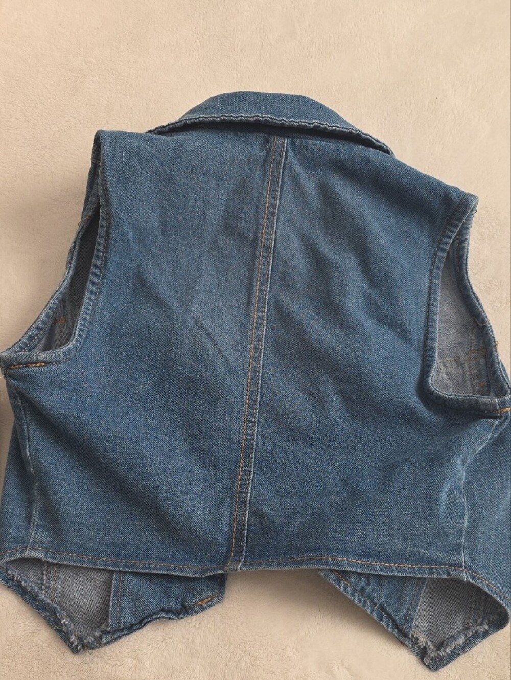 Madden NYC Girls' Blue Denim Vest - Picture 2 of 3
